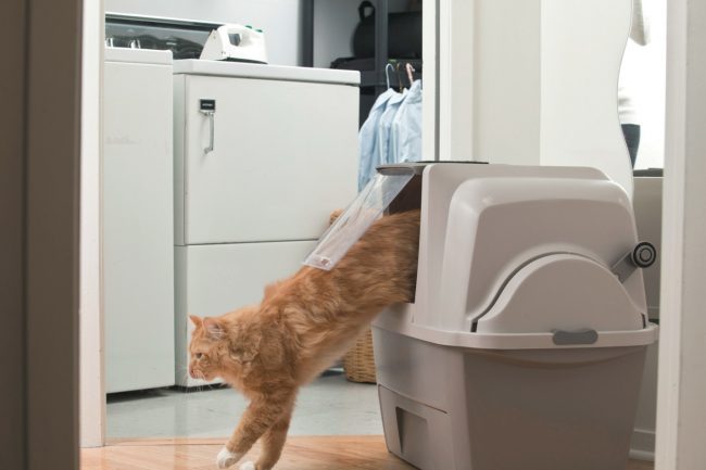 “猫用自动坐便器”